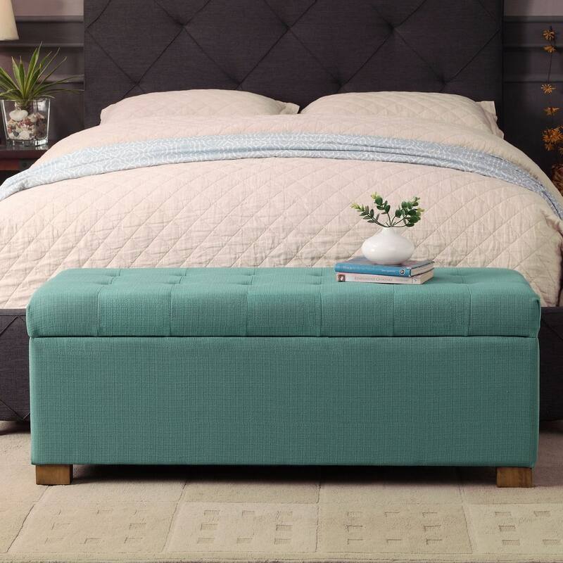 Porch & Den Lacey Tufted Storage Bench