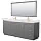 Option Dark Gray / White Quartz Top / Brushed Gold