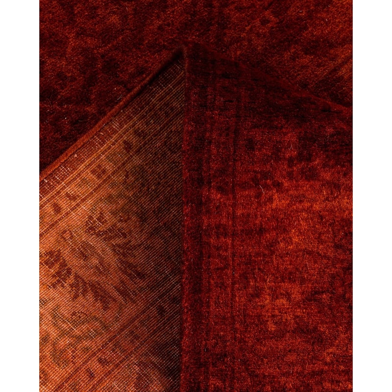 Fine Vibrance One-of-a-Kind Hand-Knotted Runner Rug - Gold, 2' 7" x 12' 4" - 2' 7" x 12' 4"