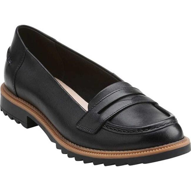 clarks griffin milly black leather