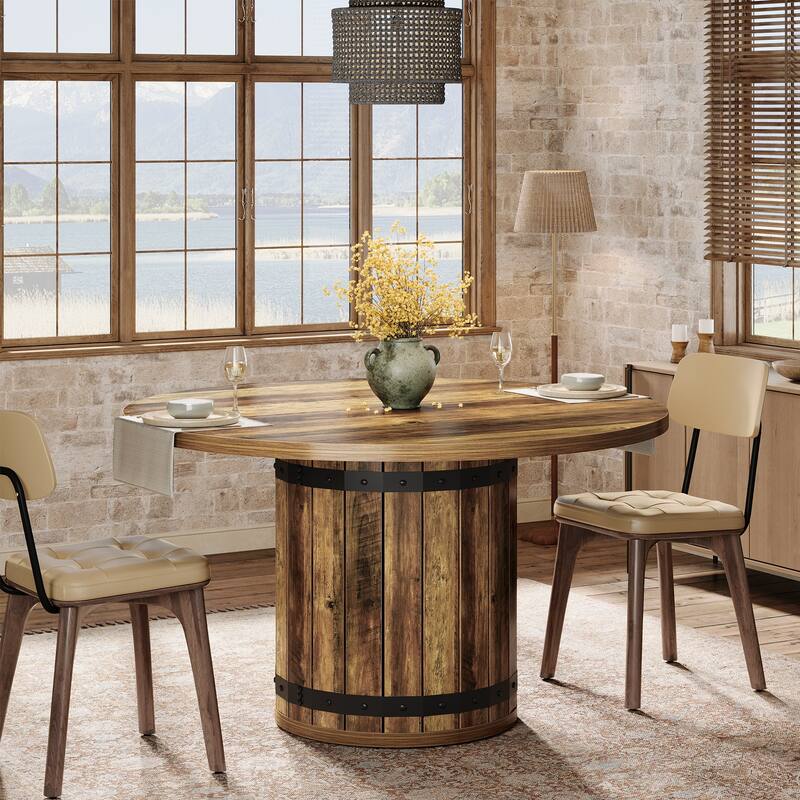 Farmhouse Dining Table, Kitchen Table, Living Room Accent Dining Table