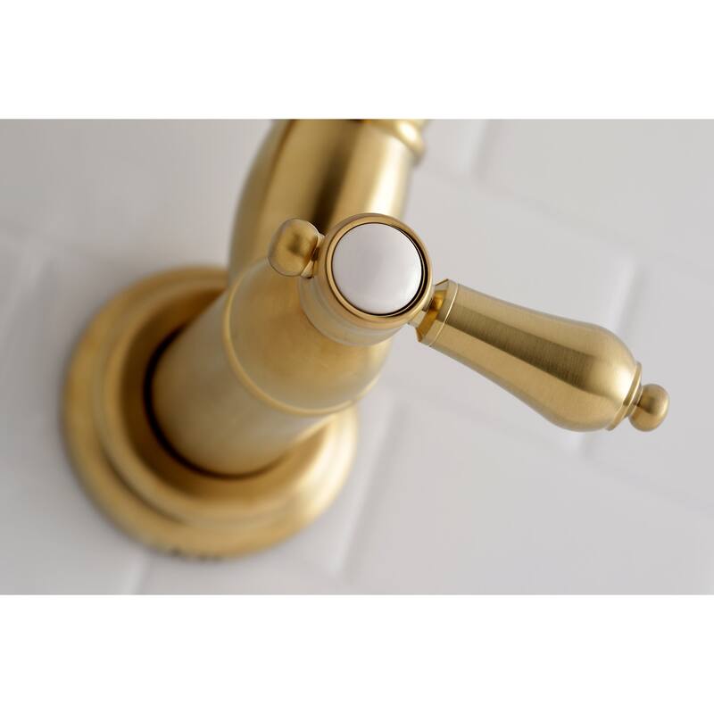 Kingston Brass Heirloom Wall Mounted Pot Filler Faucet