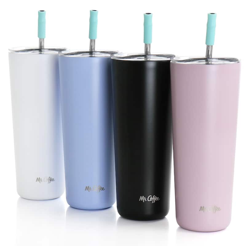 4 Piece 23oz. Stainless Steel Tumbler Set - 23 Ounces