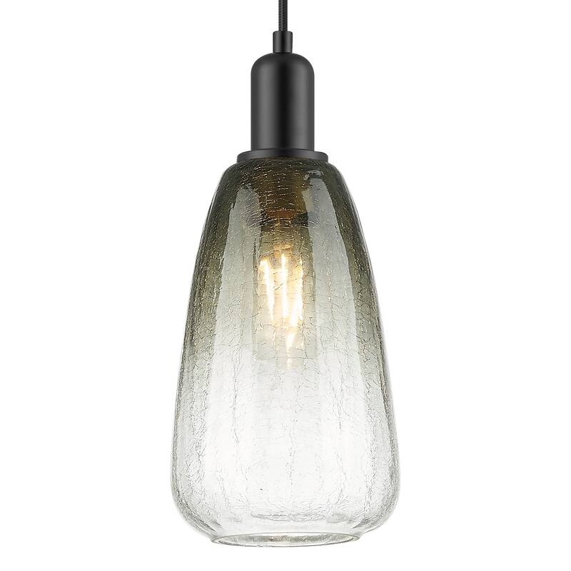 Innovations Lighting 716-1P-G480-6SL Brookhaven Almond 6" Wide Cord - Matte Black