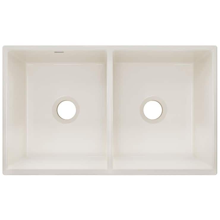Elkay 33" Farmhouse Double Basin Fireclay Kitchen Sink