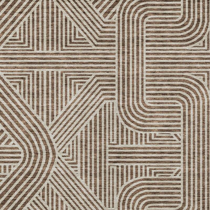 HomeRoots Abstract Transitional Rectangle Outdoor Rug