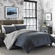 preview thumbnail 2 of 2, Eddie Bauer Kingston Grey/Checked Cotton/Flannel Reverse Comforter Set