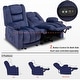 preview thumbnail 32 of 58, MCombo Power Reclining Loveseat Sofa with Heat and Massage, Fabric PR648