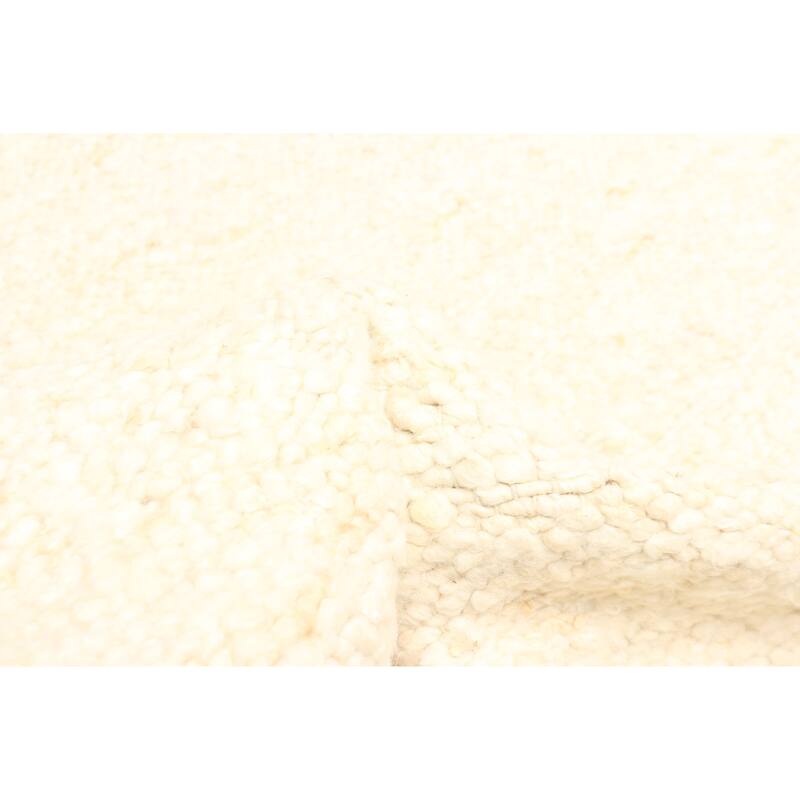 ECARPETGALLERY Braid weave Sienna Cream Wool Rug - 5'3 x 8'2