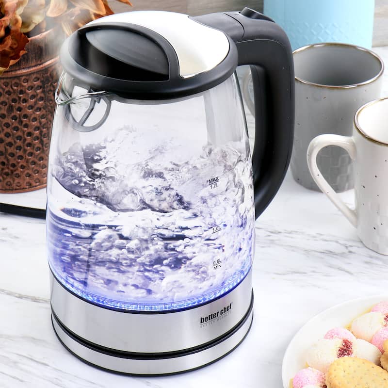 Better Chef 1.7 Liter 360 Degree Glass Cordless Electric Kettle - 1.7 Liter