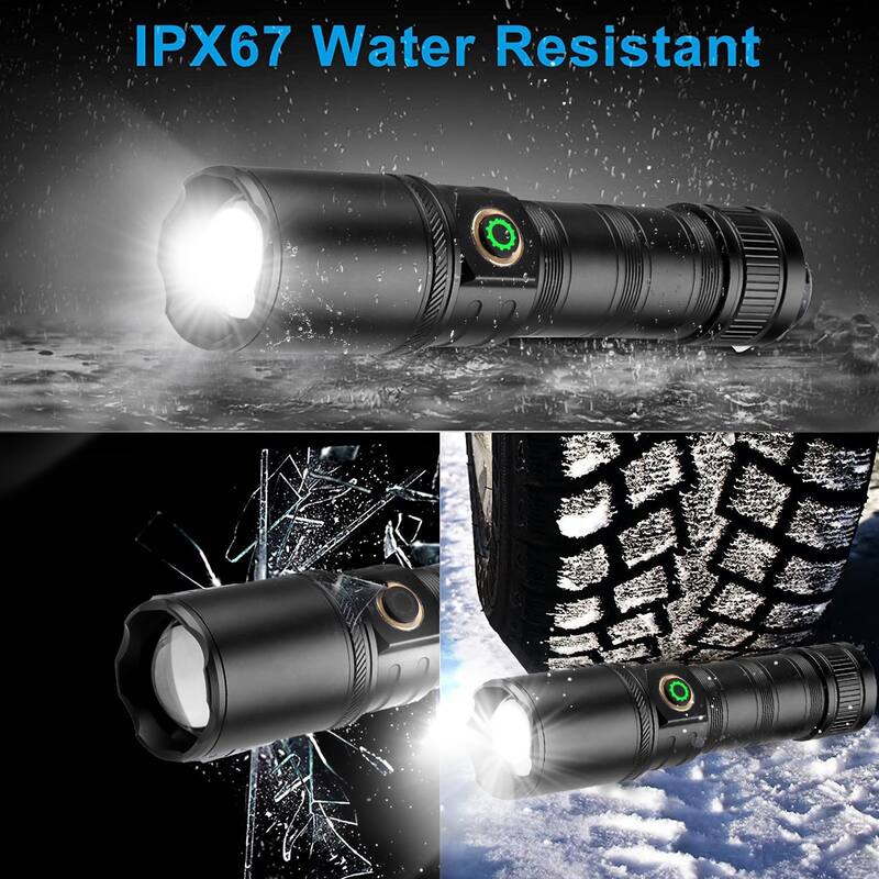Rechargeable Flashlight High Lumens 90000 Lumens Super Bright Bed