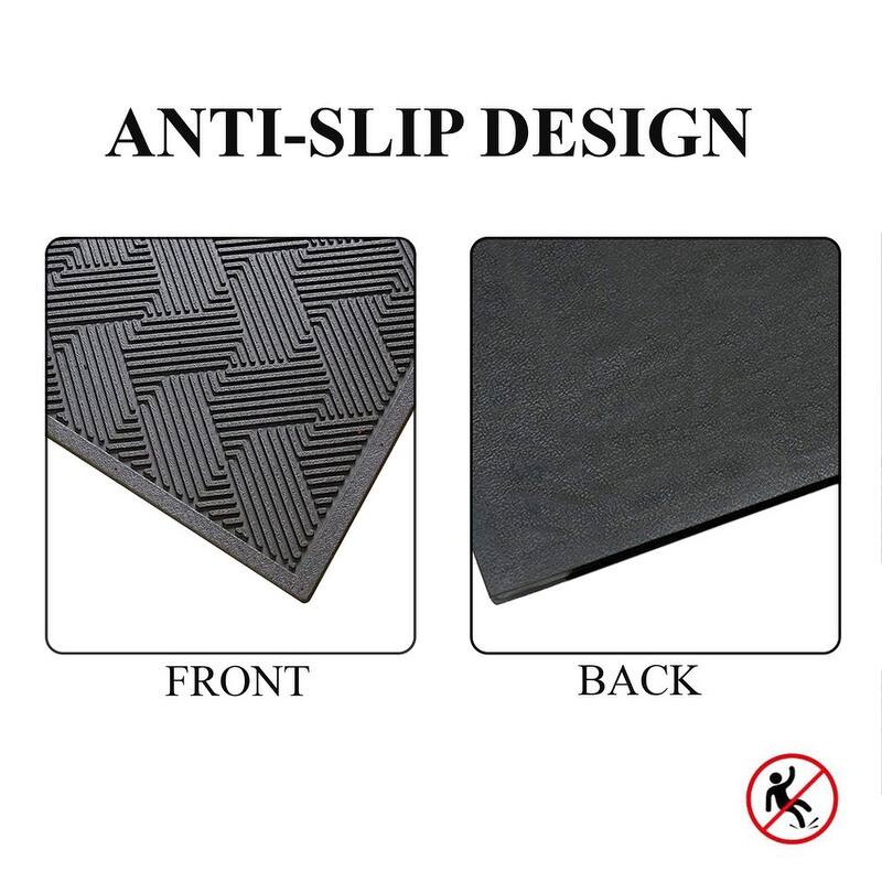 A1HC 3/4" Thick Non-Slip Premium Anti Fatigue Ergonomic Comfort Floor, Black