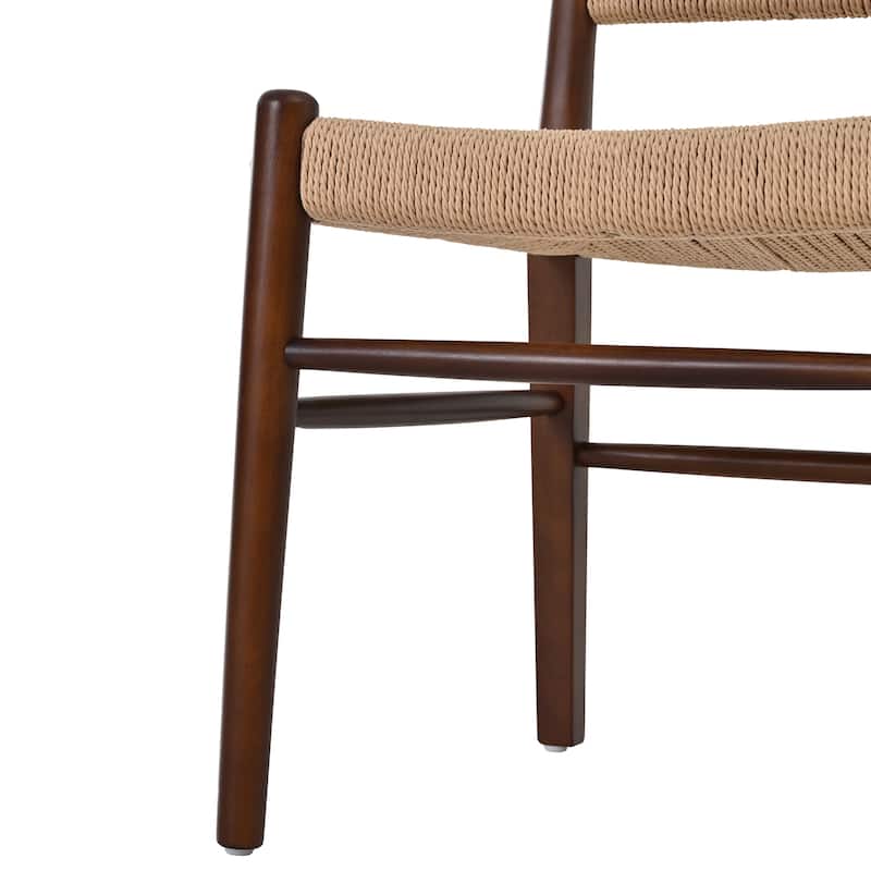 Christopher Knight Home - 7-Piece Farmhouse Dining Set with Solid Wood Oval Dining Table and Woven Paper Rope Chairs