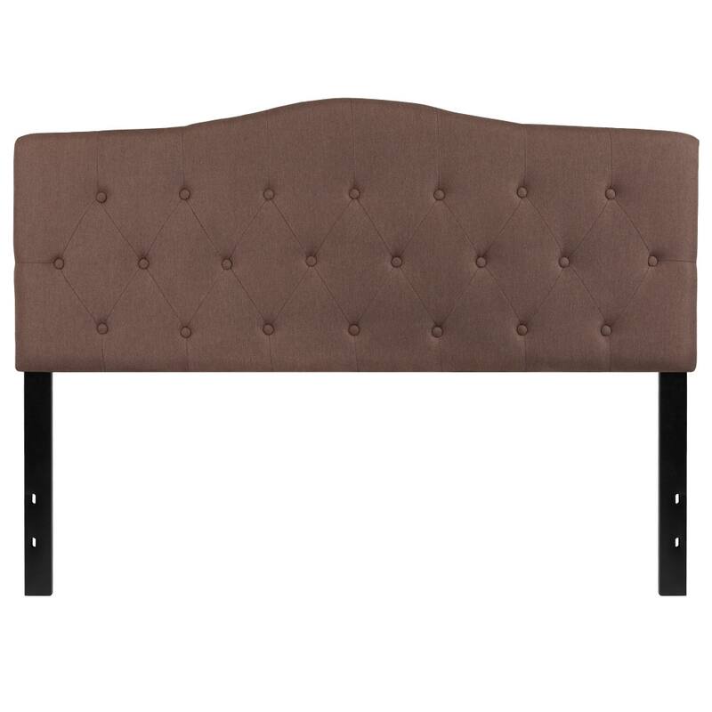 Arched Button Tufted Upholstered Headboard