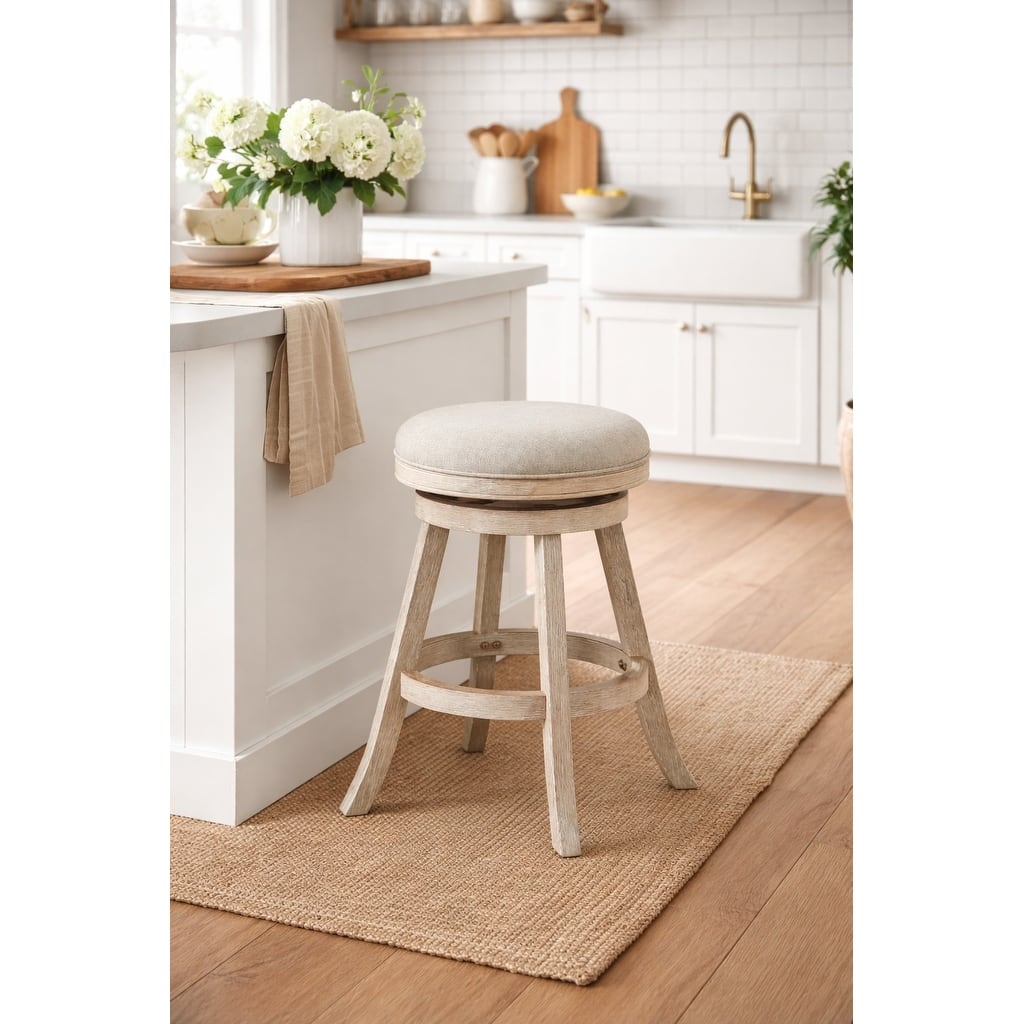 Fenton Swivel Backless Stool