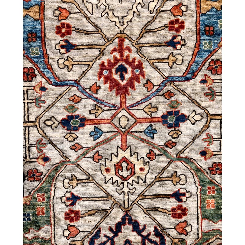 Serapi One-of-a-Kind Hand-Knotted Area Rug - Gray - 8' 1" x 9' 11"