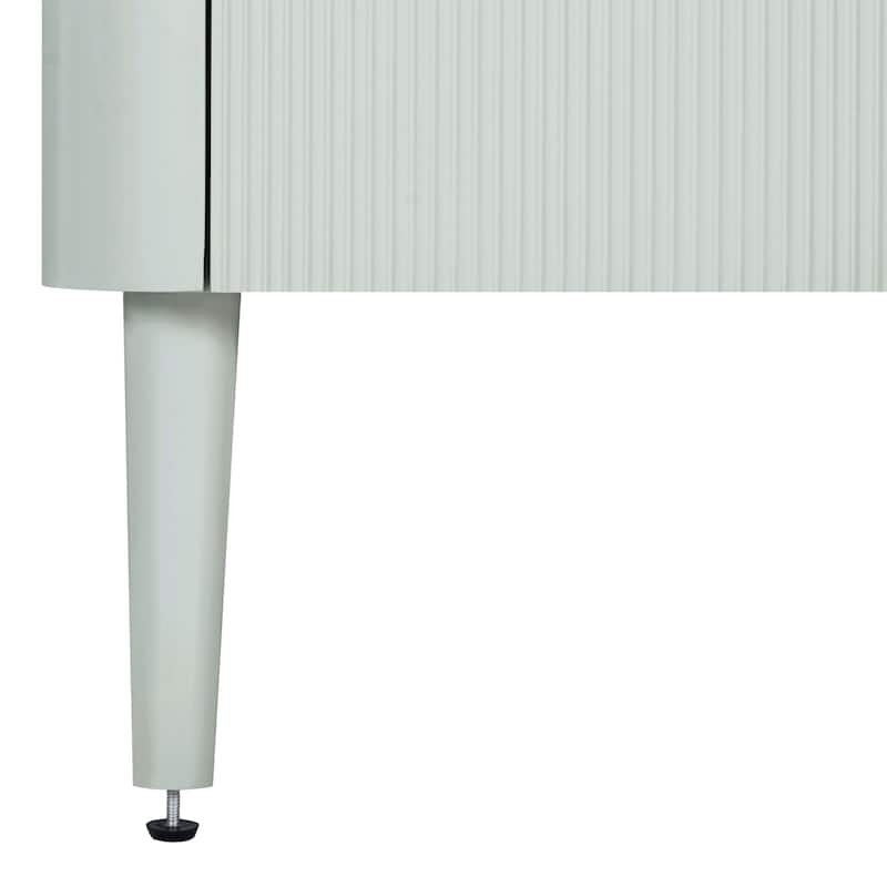 Haley Bathroom Vanity in Soft Sage with White Engineered Stone Top