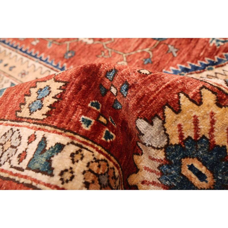 ECARPETGALLERY Hand-knotted Aryana Dark Copper Wool Rug - 7'10 x 9'10