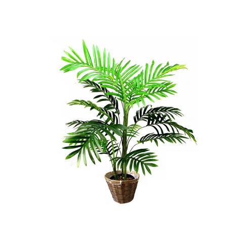 Admired By Nature Artificial Paradise Palm Tree Plant in Woven Basket