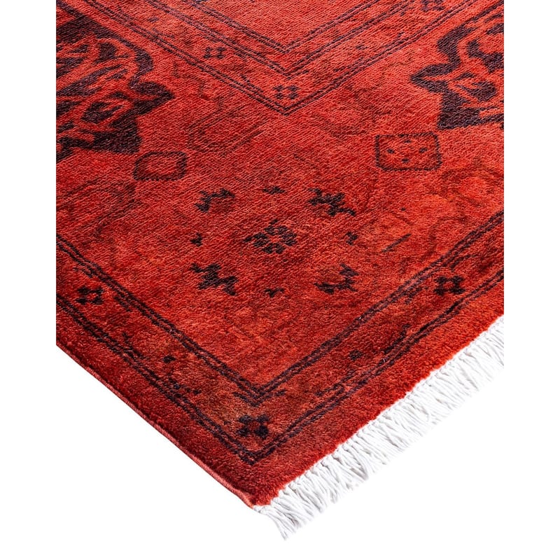 Contemporary Overdyed Wool Hand Knotted Area Rug - 8' 1" x 10' 2"