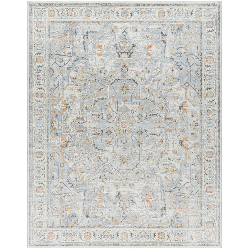 Livabliss Hassler Traditional Medallion Area Rug
