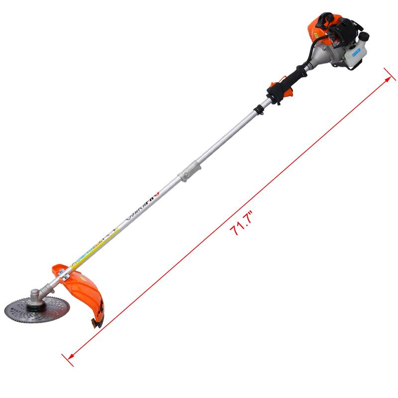 10 in 1 Multi-Functional Trimming Tool, 33CC 2-Cycle Garden Tool System with Gas Pole Saw, Hedge Trimmer, Grass Trimmer