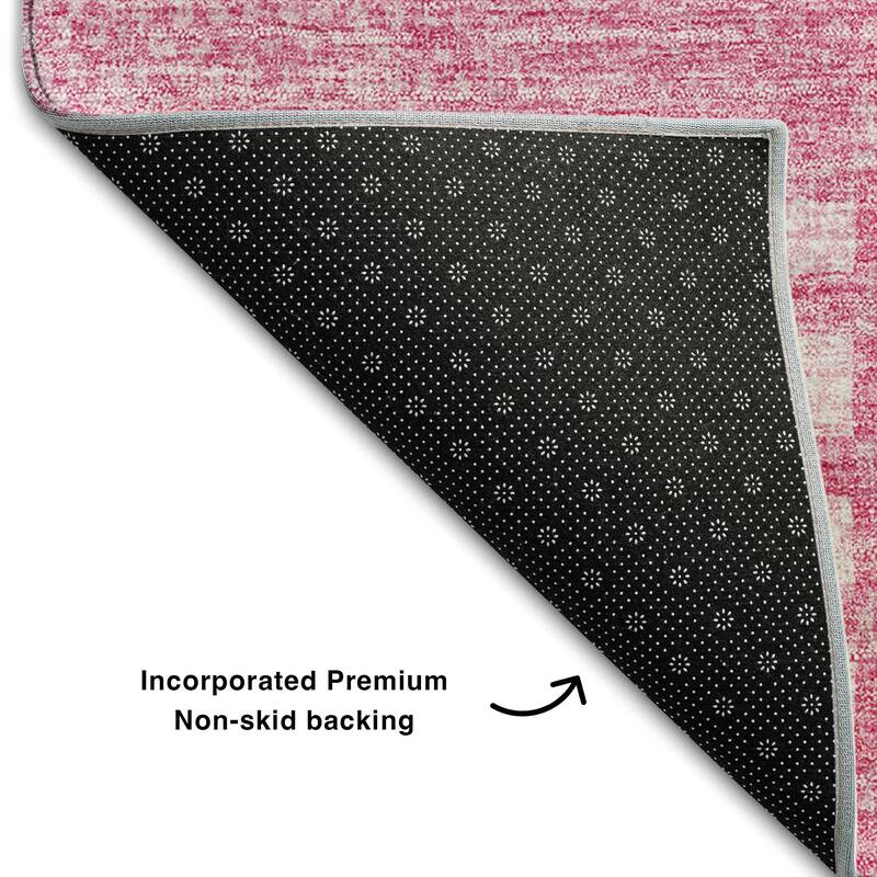 Premium Washable Super Soft Stripe Geo Mayfield Rug