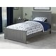preview thumbnail 6 of 9, Nantucket Twin XL Foundation Bed with Matching Footboard in Grey