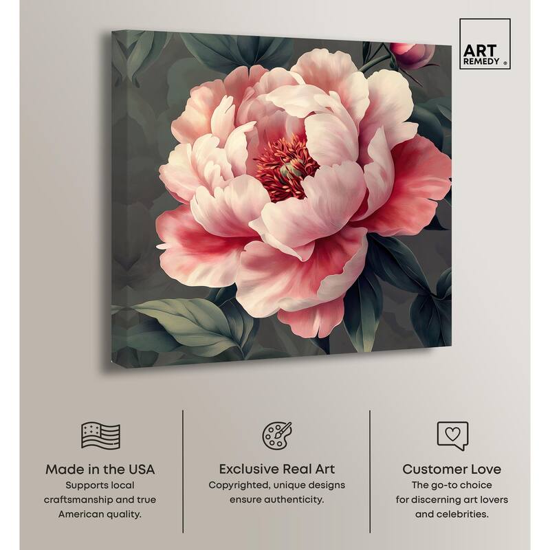 Opal Bloom II Canvas by Art Remedy, Gallery Wrapped