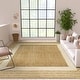 preview thumbnail 41 of 43, Jute Hand Braided Zigzag Stitch Natural Fibers Farmhouse Style Area Rug Brown/Beige - Rectangle 8' x 10'