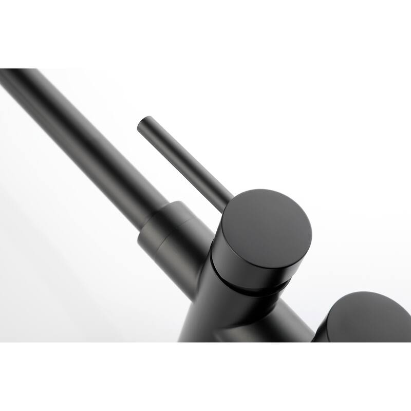 Floor Mounted Tub Faucet High Flow Freestanding Tub Filler Faucet with Handheld Shower Head and Swivel Spout