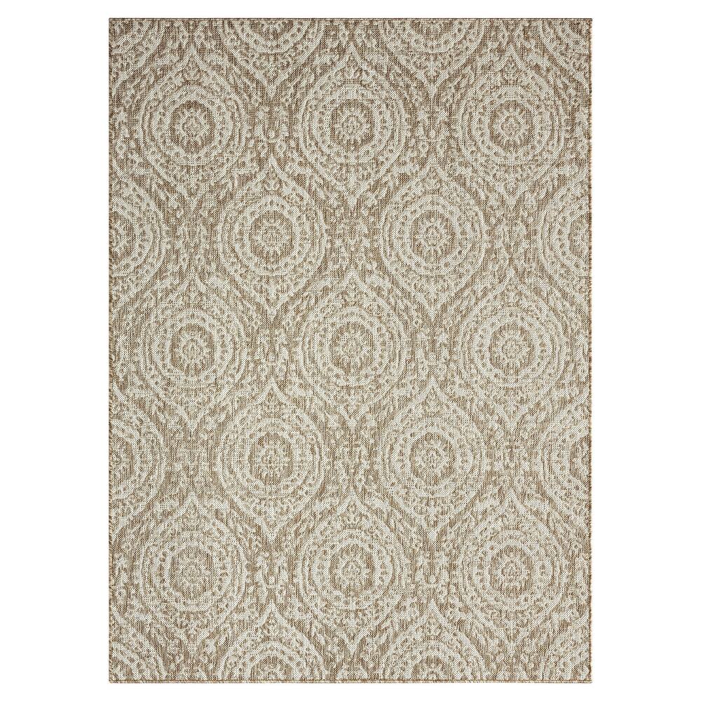 Nicole Miller New York Patio Country Zoe Moroccan Damask Indoor/Outdoor Area Rug