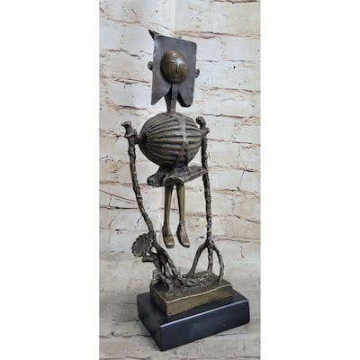 Steampunk Robot Skeleton Bronze Statue Sculpture Figure Modern Art 16 Inches X 6 Inches