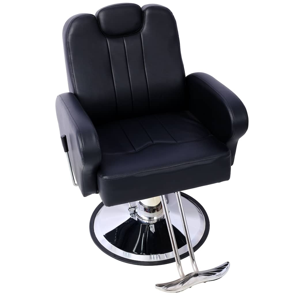 Artist hand Hair Barber Chair,Heavy Duty Hydraulic Spa Furniture Shampoo Reclining Extra Wider Seat Beauty Hair Salon Equipment