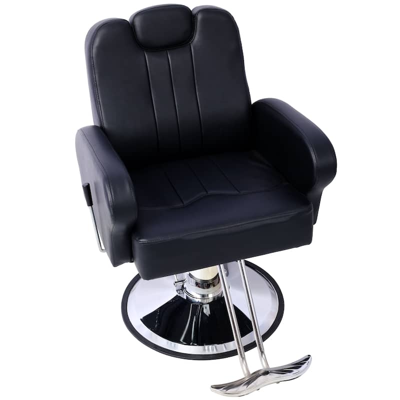 Artist hand Hair Barber Chair,Heavy Duty Hydraulic Spa Furniture Shampoo Reclining Extra Wider Seat Beauty Hair Salon Equipment