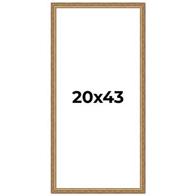 20x43 Frame Red Solid Wood Picture Frame Width 1.75 Inches | Interior Frame Depth 1 13/16 Inches