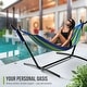 preview thumbnail 7 of 12, Sorbus 2-Person Hammock with Stand, 60" Cotton Blend Bed, Heavy Duty 450lbs Capacity, Portable with Carrying Case, Washable