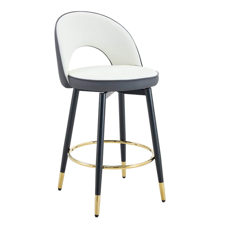 360°Rotatable Upholstered Bar Chair Side Chair Set Of 2