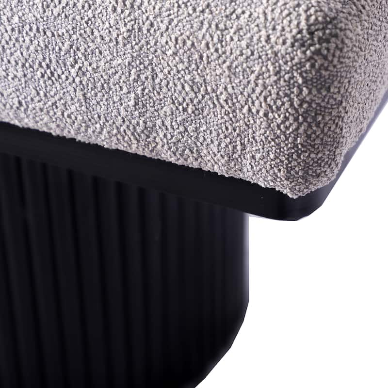 GDF Studio - Brianna Boucle Upholstered Bench with Chunky Legs