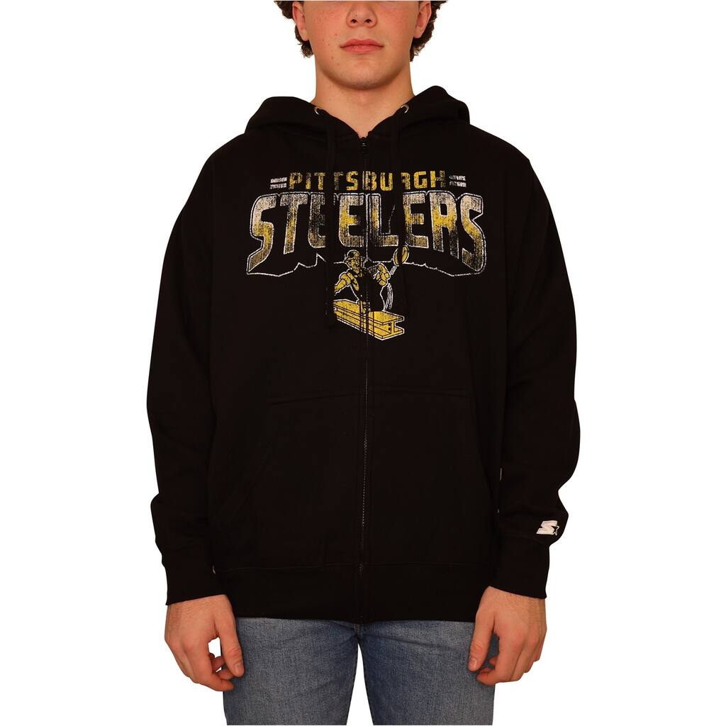 Starter Mens Pittsburgh Steelers Hoodie Sweatshirt