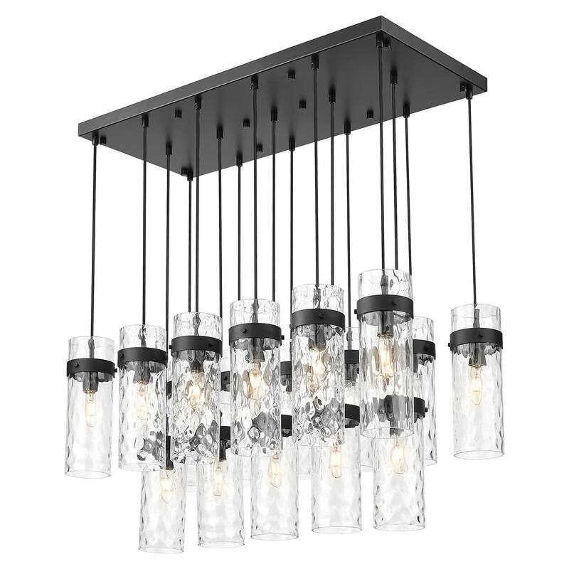 Z-Lite 7002P5-17L Fontaine 17 Light 44" Wide Linear Chandelier