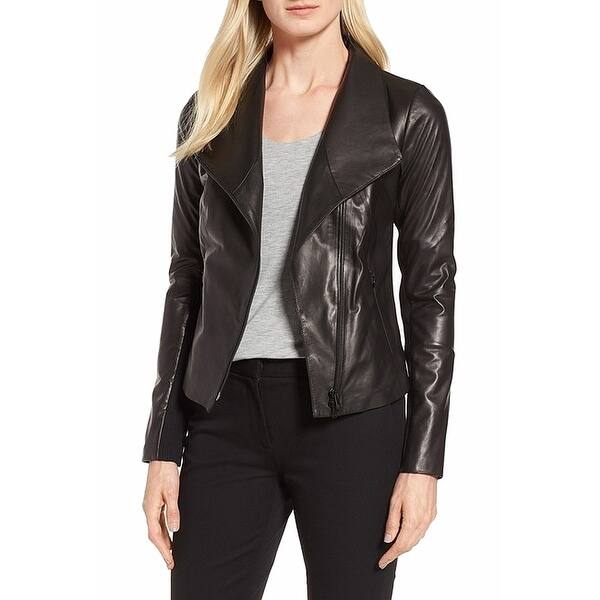Shop Nordstrom Signature Women S Medium Leather Jacket Overstock