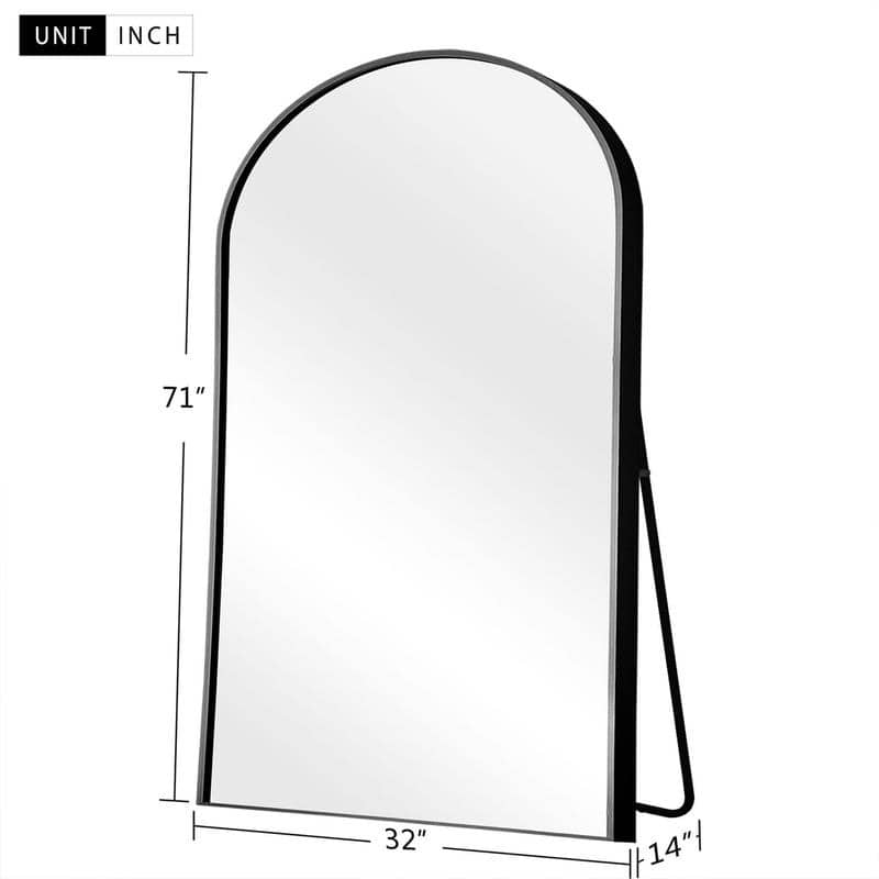Full Length Free Standing Body Mirror Metal Framed Wall Mirror Large Floor Mirror