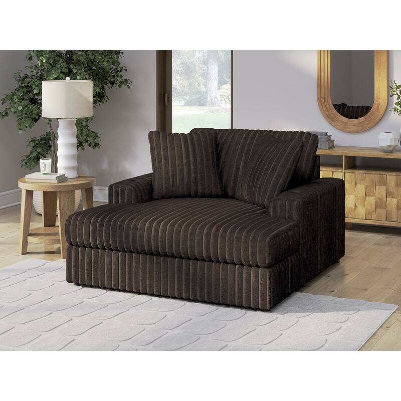 Signature Design by Ashley Midnight-Madness Brown Oversized Chaise - 64" W x 68" D x 41" H