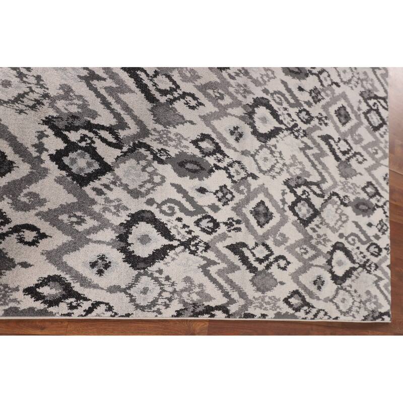 Art & Craft Turkish Rug Machine Made Geometric Carpet - 5'0" x 8'0"