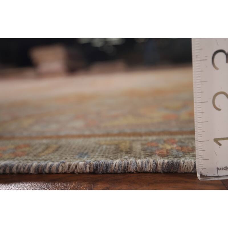 Brown & Orange Tabriz Persian Antique Rug Hand-Knotted Wool Carpet - 6'4"x 10'4"