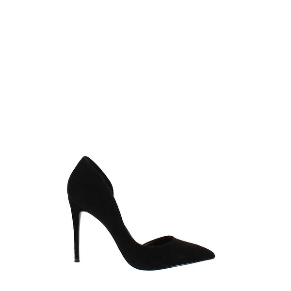 plain black heel
