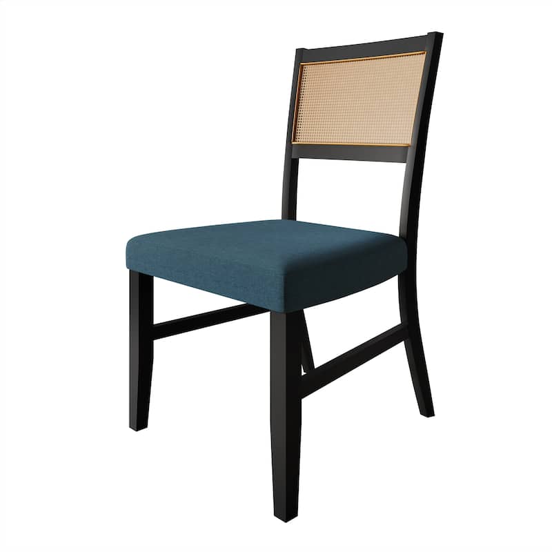 CraftPorch Contemporary 4-Piece Linen Wooden Dining Chair