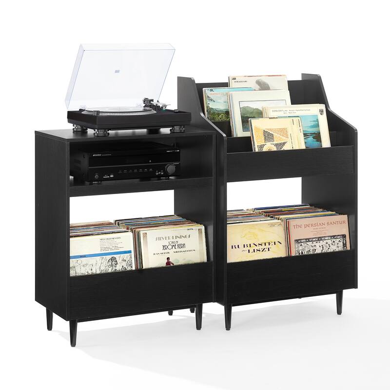 Crosley Liam 2-Piece Record Player Stand And Vinyl Storage Set