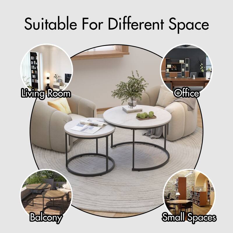 Nesting Coffee Table Set of 2